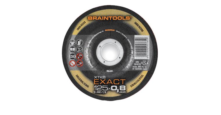 Free-hand cutting disc type XTK8 TOP extra-thin Inox depressed centre 125x0.8 mm