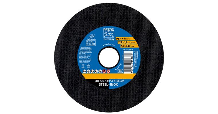 Free-hand cutting disc, straight, universal line PSF STEELOX grit 46 230x1.9 mm