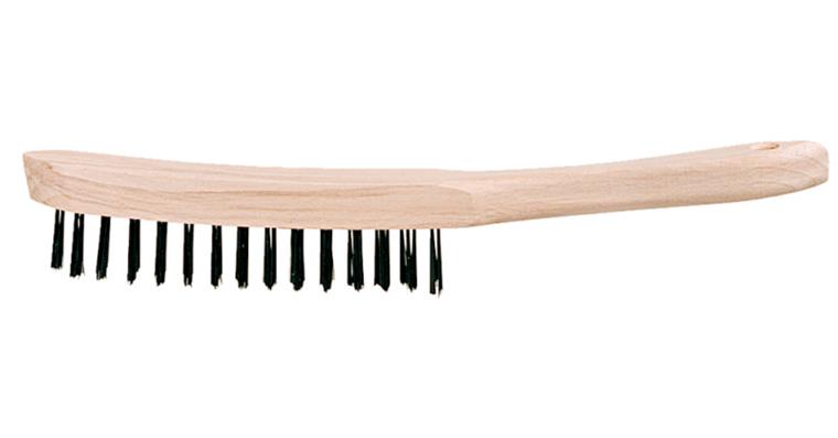 ATORN wire hand brush, cast steel wire 2 row