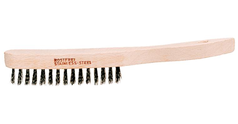 ATORN wire hand brush, V2A, 2 row