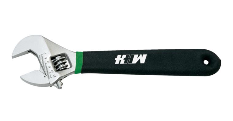 Adjustable wrench DIN 3117 clamping width 34.0 mm length 300 mm measuring scale