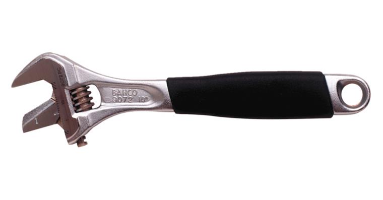 Adjustable wrench DIN 3117 clamping width 33.0 mm length 257 mm measuring scale