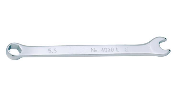 Combination wrench flat 15° vanadium-extra-steel AF 3.2x3.2 mm