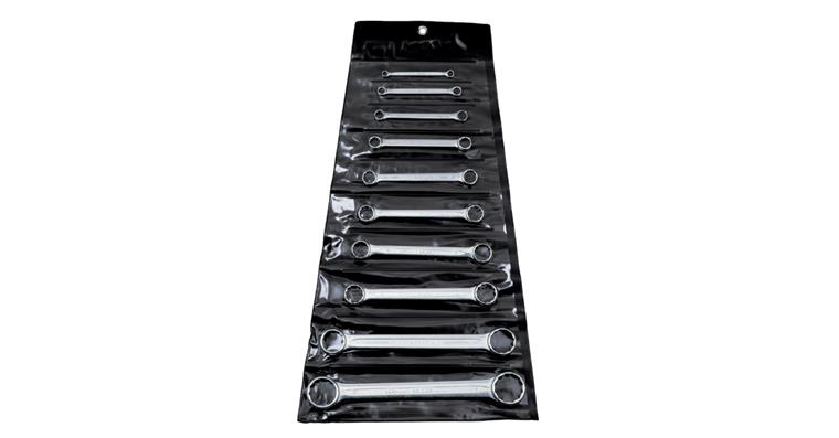 1050507102 Gerader Ringschlüssel-Satz DIN 837 V-Extra-Stahl 10teilig SW 6x7-30x32 mm