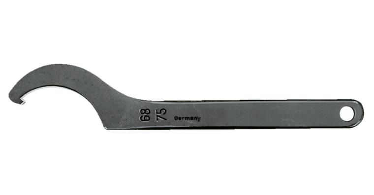 Hook wrench DIN 1810 A with lug special steel for nuts dia. 34-36 mm