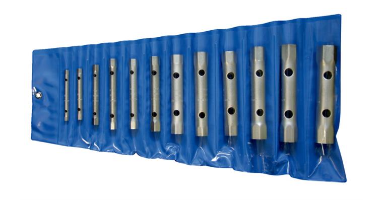 Hexagon socket wrench set DIN 896 B hardened 12 pieces AF 6x7–30x32 mm in bag