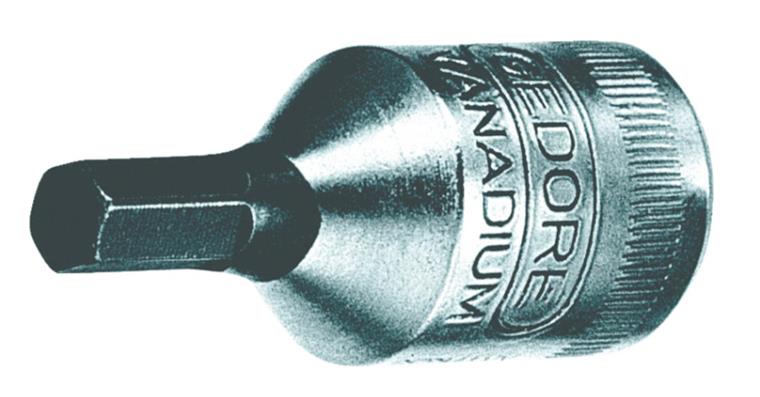 1/4 Zoll Innen-6kant Schraubendreher-Einsatz Vanadium Sonderstahl SW 2 mm