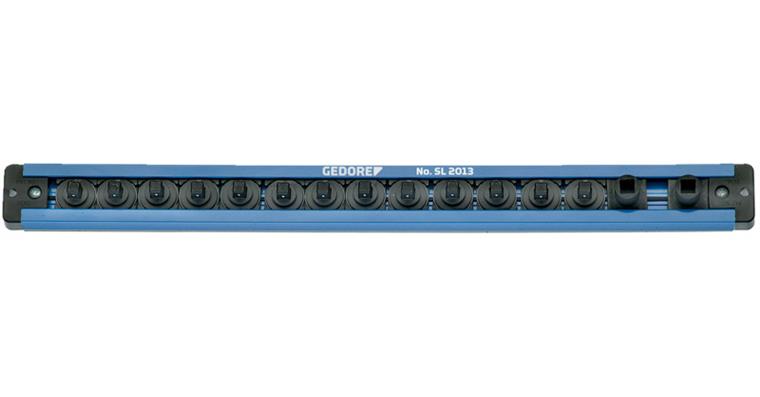 3/8 inch connector strip magnetic (empty) for 14 inserts 480x33 mm