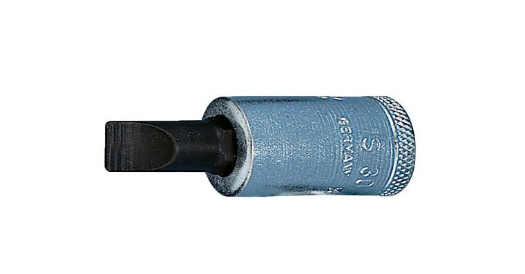 1051244203 3/8 Zoll Schraubendreher-Einsatz Vanadium-Sonderstahl Schlitz 10x1,6 mm