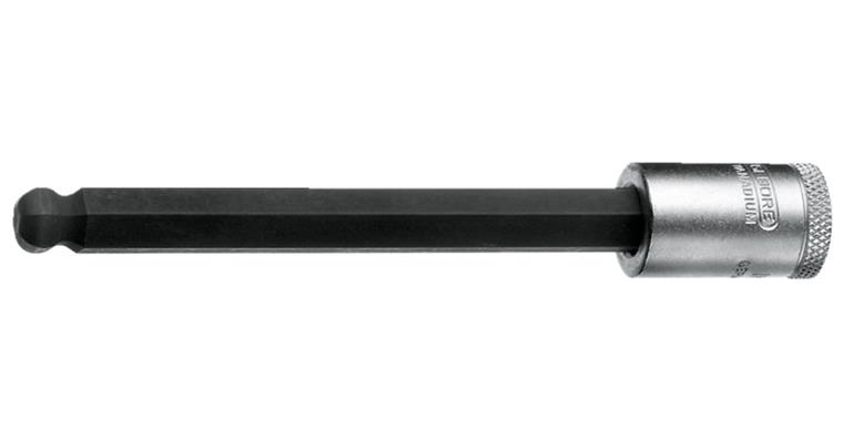 3/8 Zoll 6kant-Kugelkopf-Schraubendreher-Einsatz lang SW 5 mm CV-Sonder-Stahl