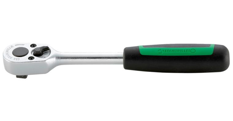 3/8 inch lever reversible ratchet DIN 3122/ISO 3315 30 teeth length 193 mm