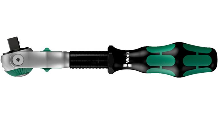 3/8 inch Zyklop ratchet total length 152 mm rapid-turning sleeve swivel head