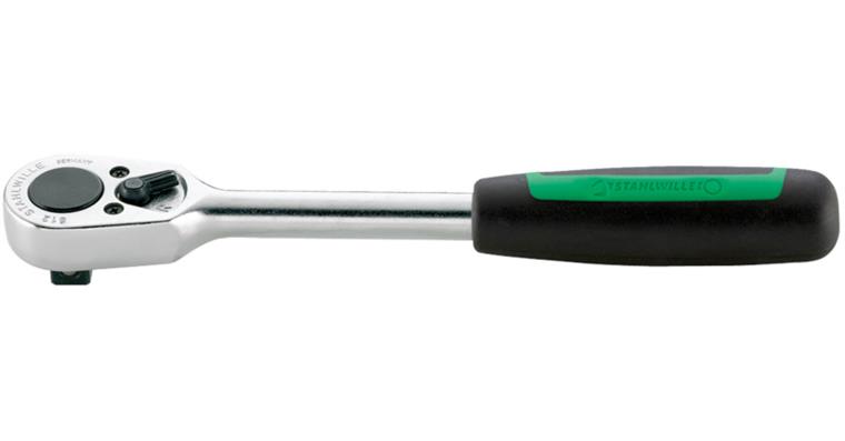 1/2 inch lever rev. ratchet DIN 3122/ISO 3315 CA steel finely toothed L=265.5