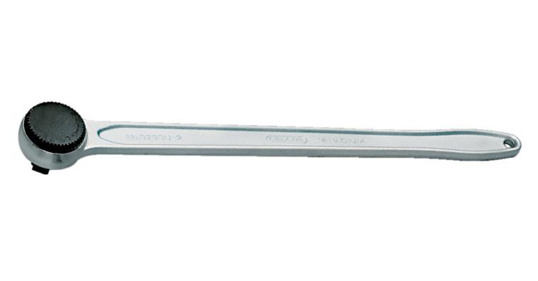 3/4 inch rotating head reversible ratchet DIN 3122 V31CrV3 steel length 510 mm