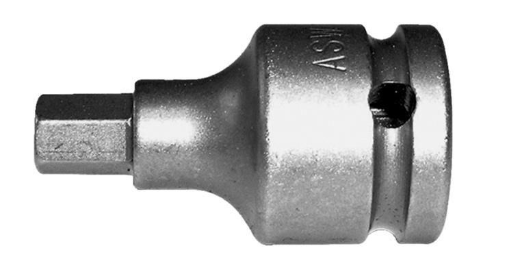 1/2 inch inner hex impact screwdriver bit CV special steel size 5 length 55 mm