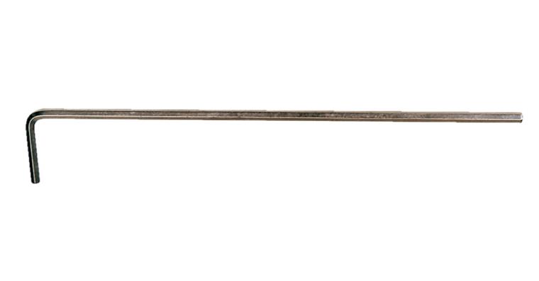 Long hexagon pin wrench DIN 911 nickel-plated CV steel AF 7 mm