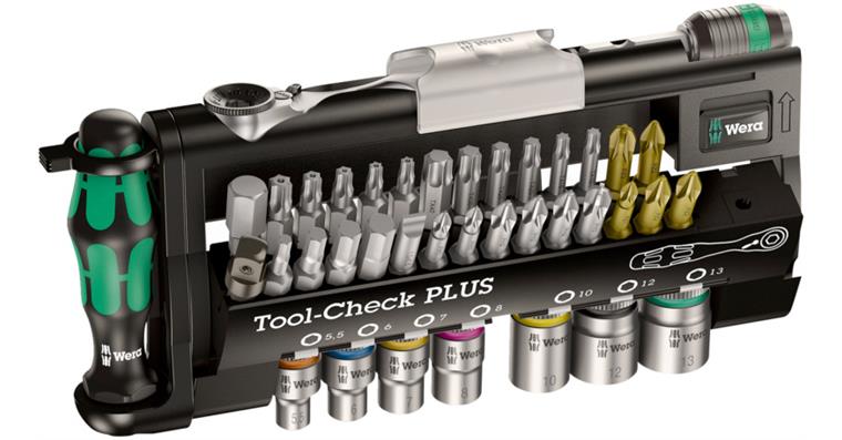 Bit socket assortment Tool-Check PLUS 39 pieces in plastic box