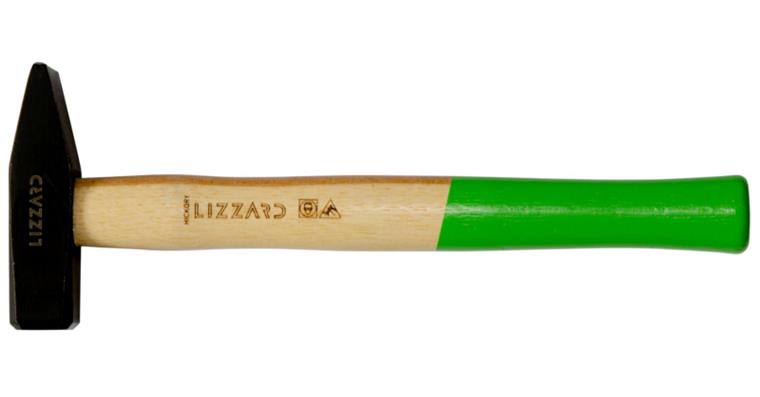 LIZZARD Schlosserhammer DIN 1041 Hickorystiel 200 Gramm