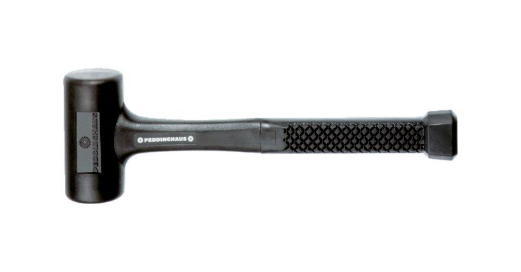 Recoil-free soft-face hammer, plastic handle dia. 30 mm