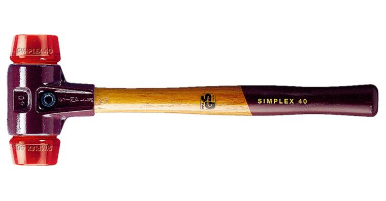 SIMPLEX soft-face hammer, impact inserts, plastic dia. 30 mm
