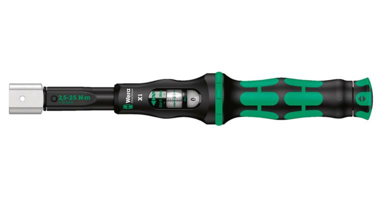 Torque wrench 9x12 mm for plug-in tool setting range 20-100 Nm