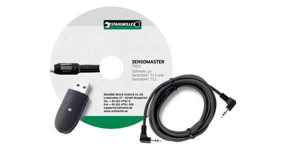 USB-Adapter Klinkensteckerkabel + Software f. Drehmomentschlüssel Kat.-Nr. 55839