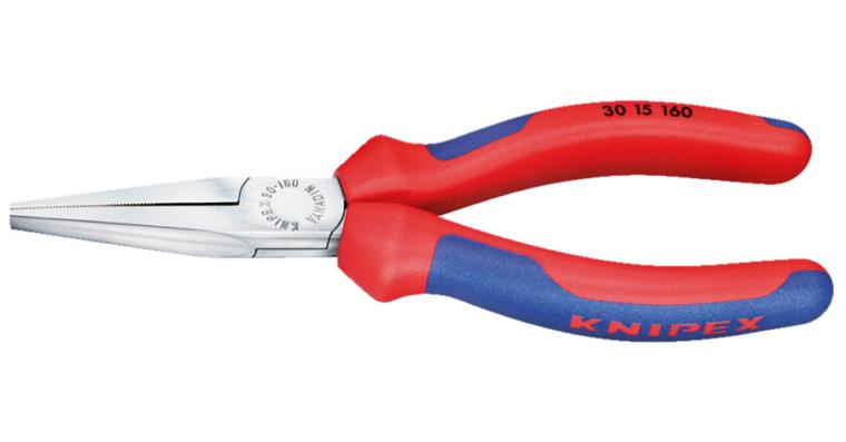 KNIPEX Mechanikerzange 200 mm 40 Grad gewinkelte Backen mit Kunststoffgriff