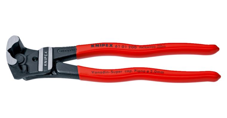 KNIPEX Elektronik-Seitenschneider 115 mm spitz/flach mit Zweikomponentengriff