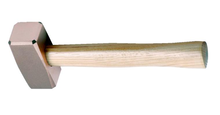 Spark-free mallet 1.5 kg with hickory handle