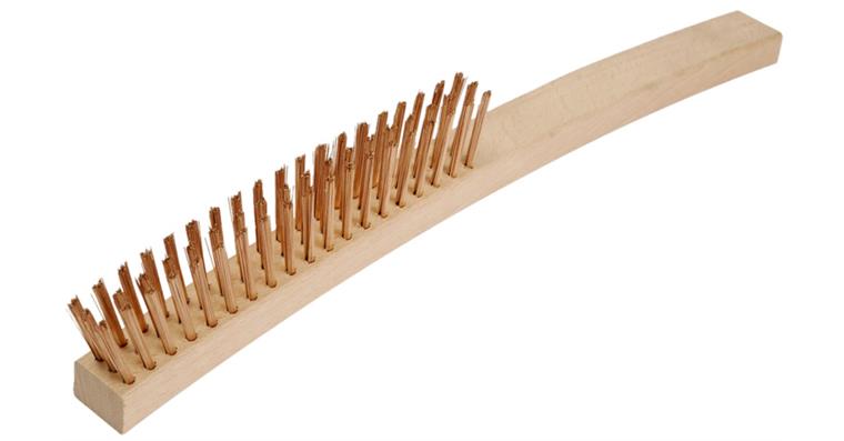 Spark-free wire hand brush 3 rows length 350 mm