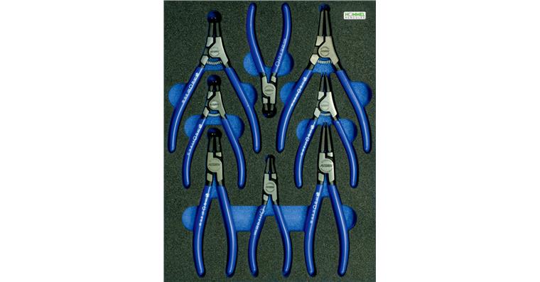 OPT-I-STORE Einlage 260x345x30mm für Sicherungsringzangen-Satz Kat.-Nr 59617 101