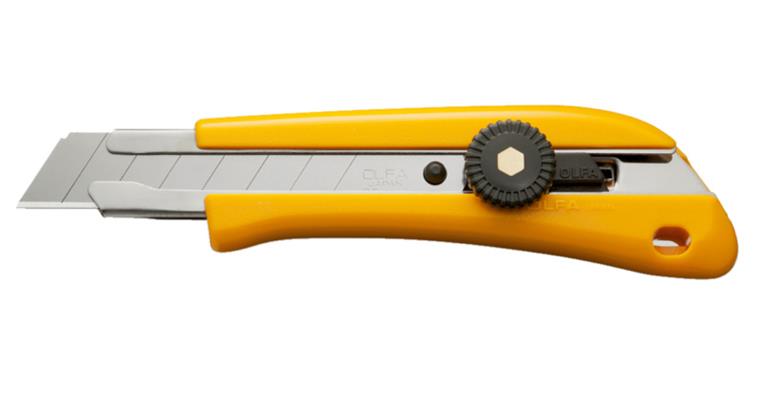 1062016101 Universal-Messer mit abbrechbarer einziehbarer Klinge Rädchenarretierung B=18 mm