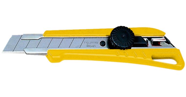 Universal blade with snap-off retractable blade wheel lock W=18 mm
