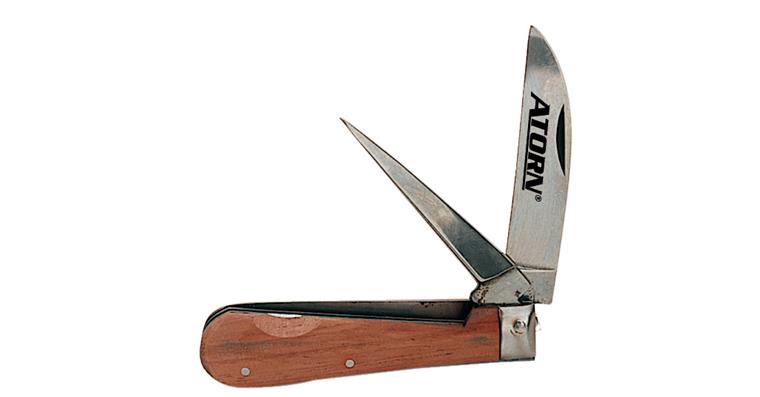 ATORN cable knife with folding blade and scriber