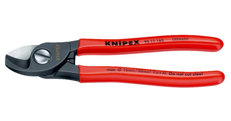 KNIPEX cable cutters 165 mm with plastic handle