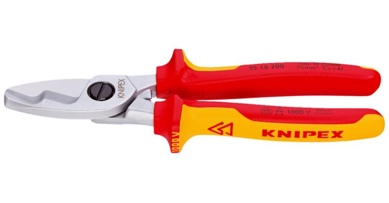 Kabelschere Einhandbetätigung Schneidleistung Ø 20/70 mm/mm2 Länge VDE 200 mm
