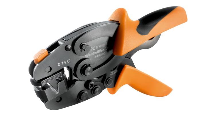 Crimping pliers PZ6 Roto L rotatable crimp insert, dia. 0.14-0.6 DIN 46228 T.1+4
