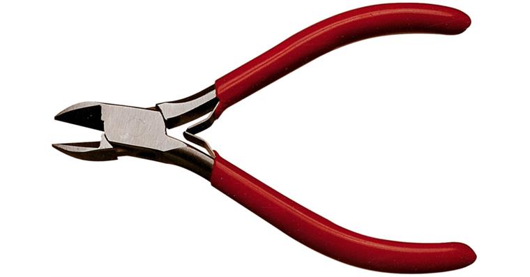 Electronics side cutter, oval head, without bevel 115 mm