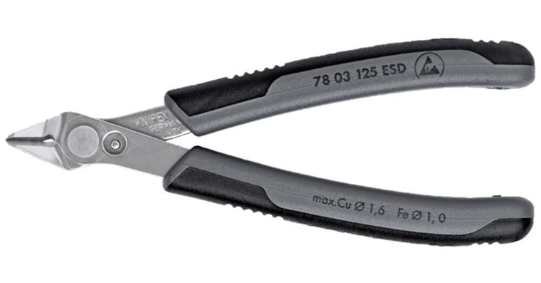 Super Knips ESD diagonal cutters 64 HRC without wire clamp