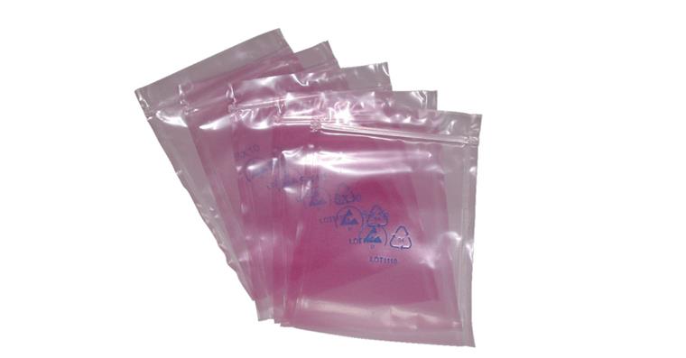 ESD bag SX 10 203x254mm made from low-charging LDPE film, resealable