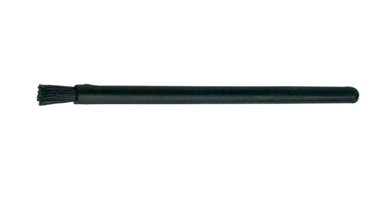 ESD round paint brush, l dia. 8 mm, plastic handle, natur. brist., cond. fibres