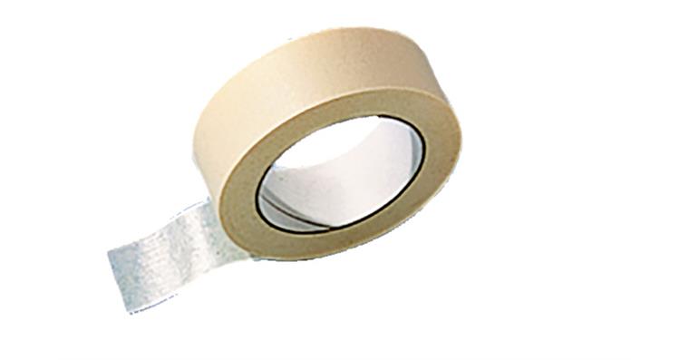 Flachkrepp-Klebeband Breite 19 mm, Rollenlänge 50 m, bis 80°C, nassfest