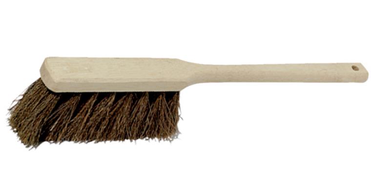 Long-handled hand brush coconut bristles 450 mm for dry coarse dirt