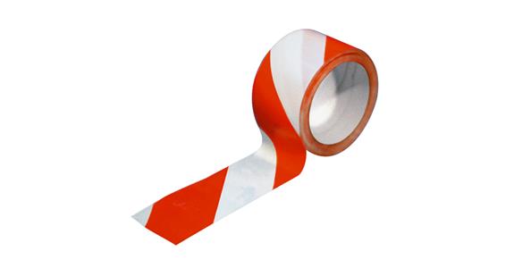 Warnband selbstklebend rot/weiß breite=60 mm Länge=66 m 10 Stück