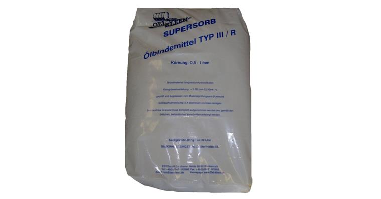 Oil spill absorbers magnesium hydrosilicate base f. emulsions of all kinds, 32 l