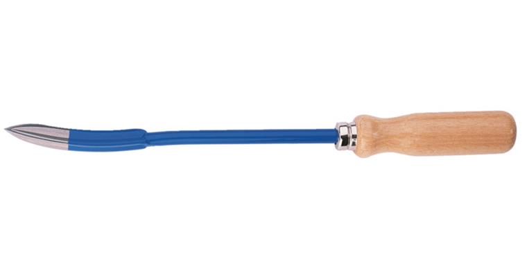 1073330101 Dreikant-Löffelschaber mit Holzheft Wkz-Stahl Länge 200 mm