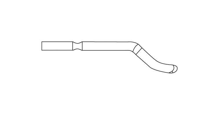 Replacement blade E shank dia. 3.2 mm E200 HSS for brass and cast iron