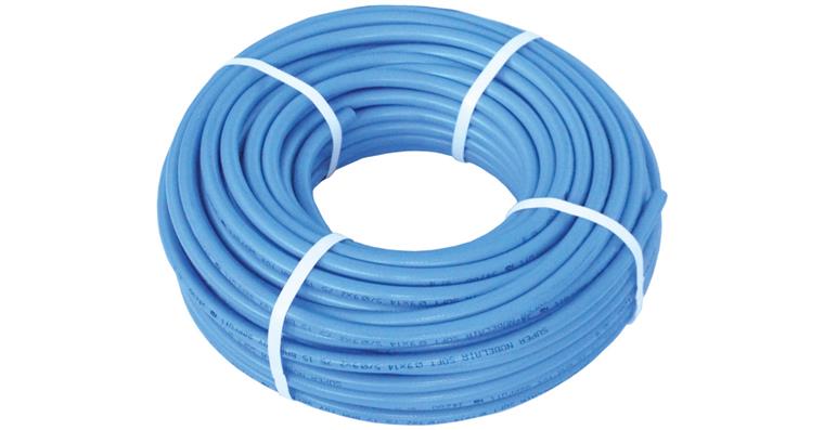 Soft-PVC Werkstattschlauch blau 11x6,3mm Rolle 50m