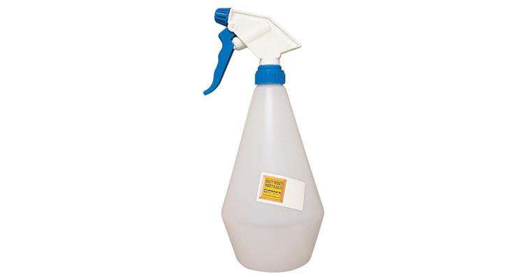 Sprayer 1 litre natural transparent with long neck, adjustable nozzle