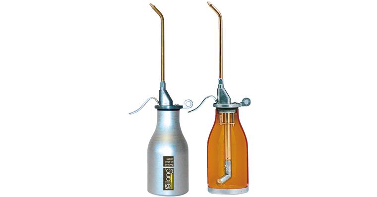 Oil spray can light metal, double pump unit 200 ml
